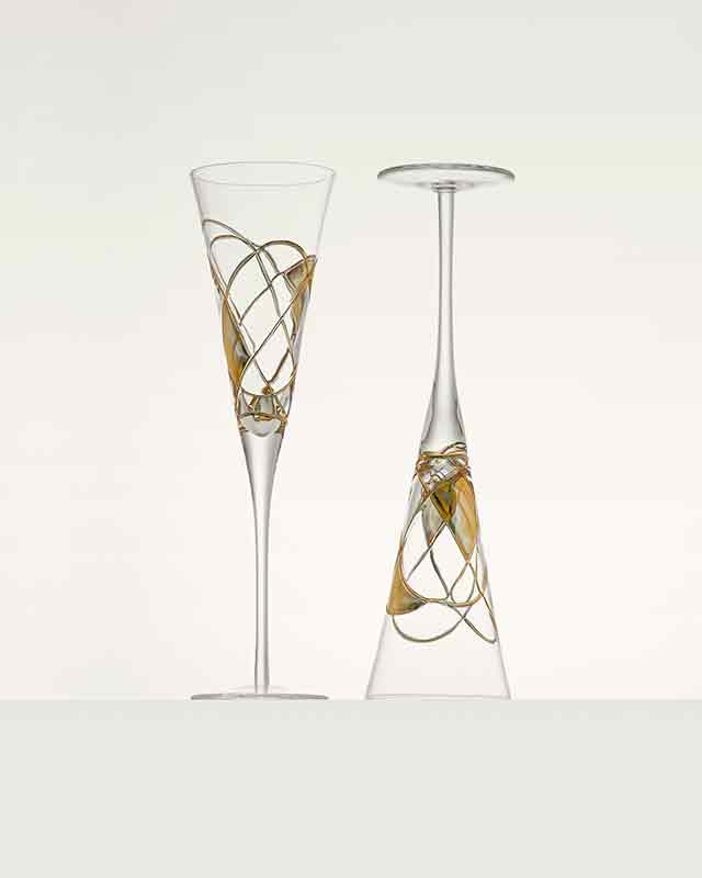 Champagne Flute - Exclusive Package - Barcelona City Night - Set 2